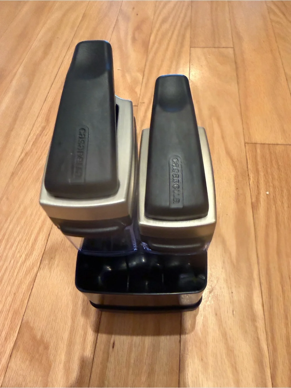 Dual-Compartment Black and Silver Liquid Soap Dispenser